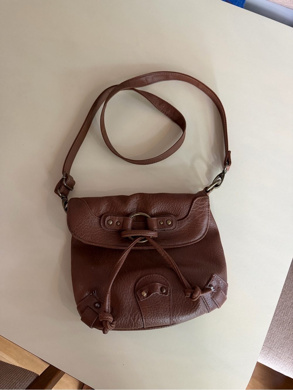 Brown Leather Crossbody Bag - Classic Women's Shoulder Bag
